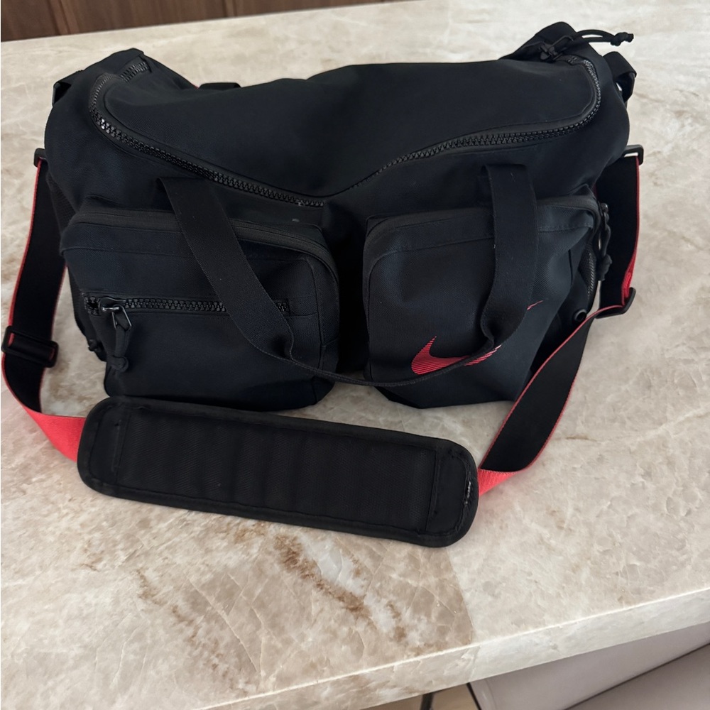 Nike Black and Red Gym Bag